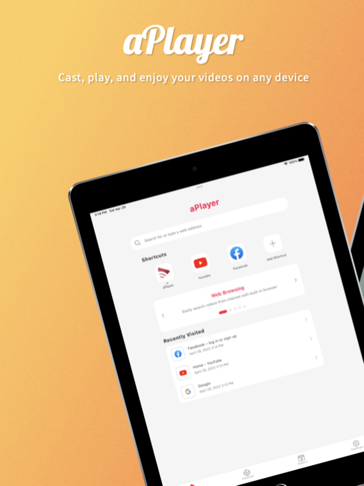#1. aPlayer - Video Play, Web Cast (iOS) بواسطة: Le Tu