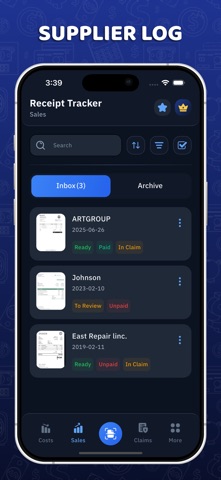 Easy Receipt Tracker Screenshot 2 of 5