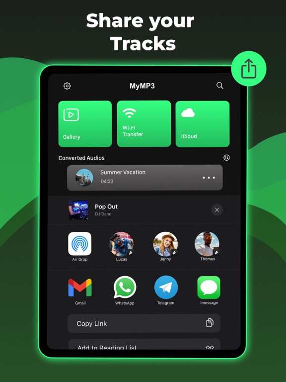 MyMP3 Convert Videos to MP3 iPad screenshot 4 - Music app