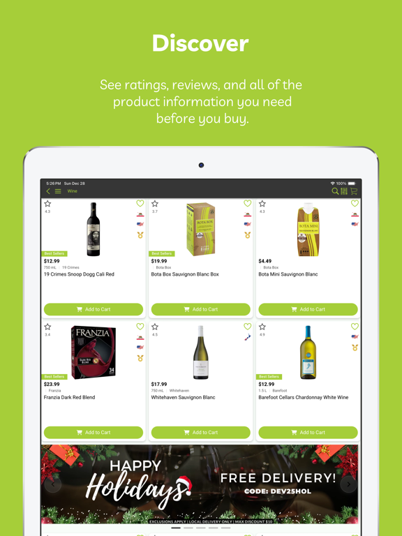 Cantina Liquor iPad screenshot 3 - Shopping app