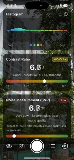Screenshot von Light Scope - Lux Meter auf dem iPhone 3