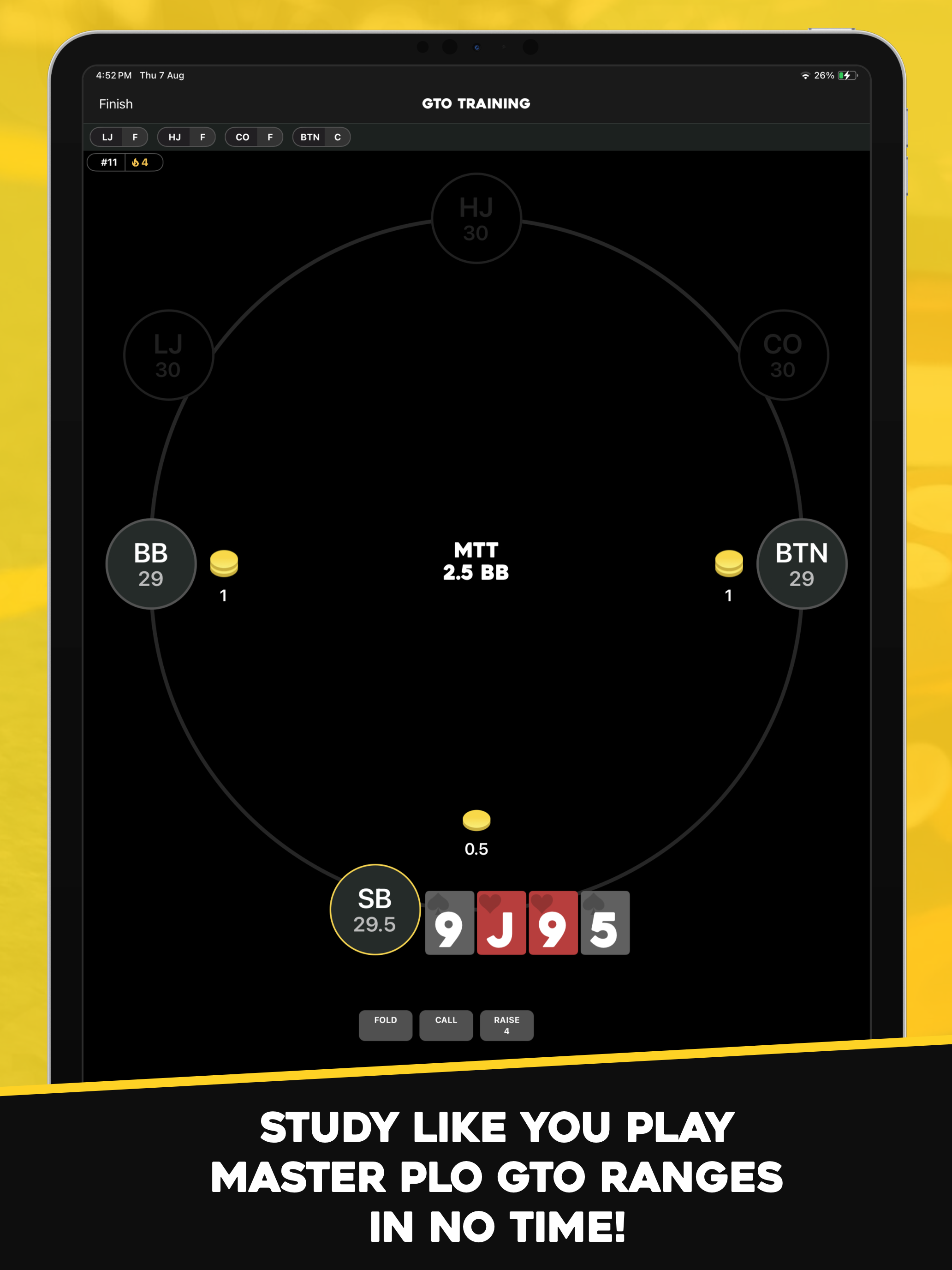 PLO+: Pot Limit Omaha Trainer