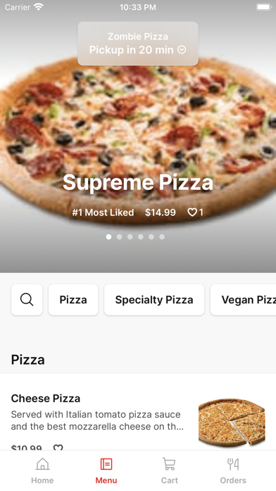 Zombie Pizza To Go iPhone screenshot 2 - Food & Drink app