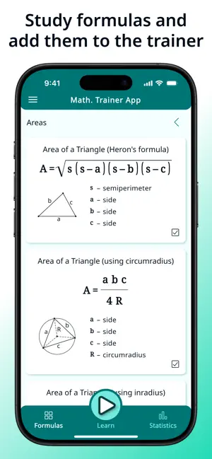 Math. Trainer App screenshot 2