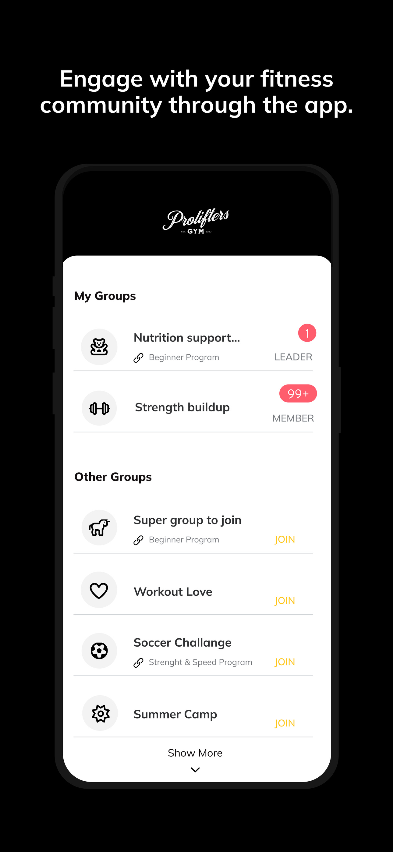 Prolifters Gym screenshot 7