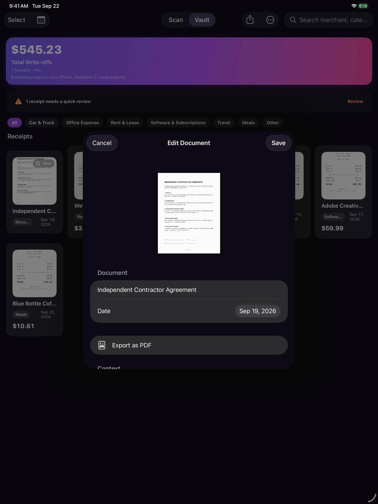 Screenshot 9 of ScanDaddy: Receipt Scanner