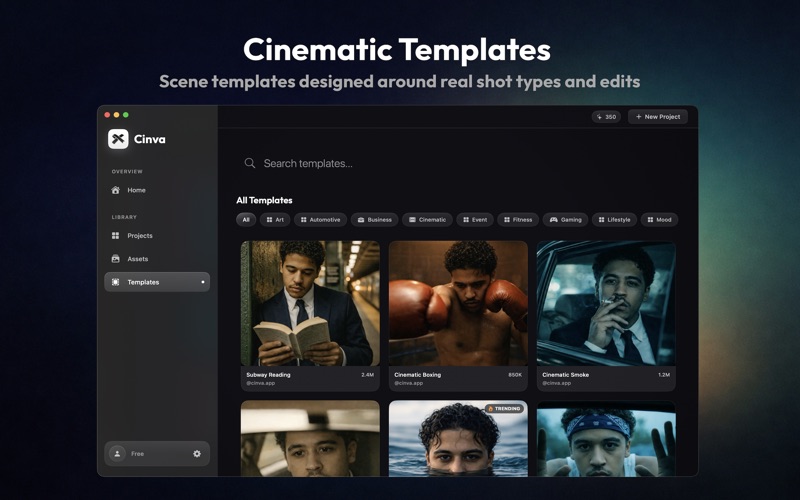 Cinvius: AI Video Editor screenshot