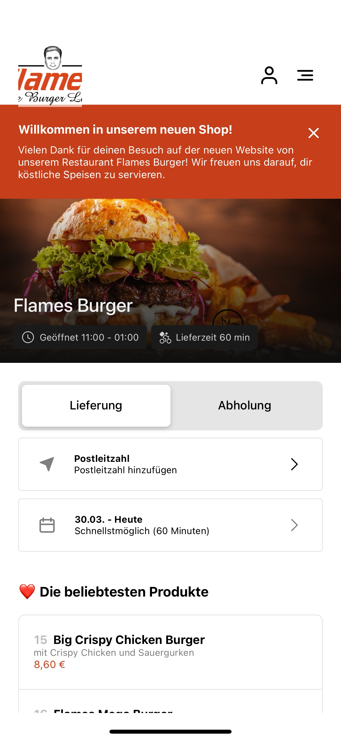 Flames Burger