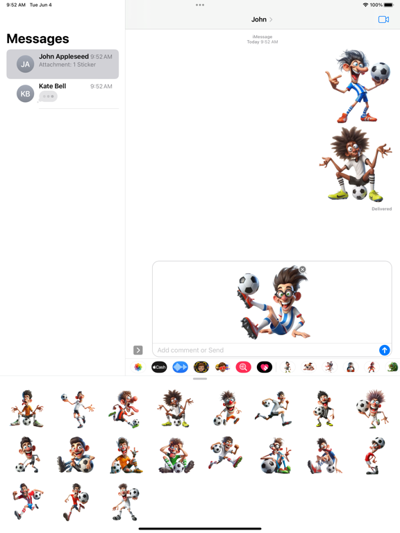 Screenshot #6 pour Goofy Footballer Stickers