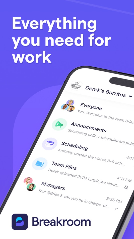 #1. Breakroom Chat & Scheduling (iOS) 由: Johto