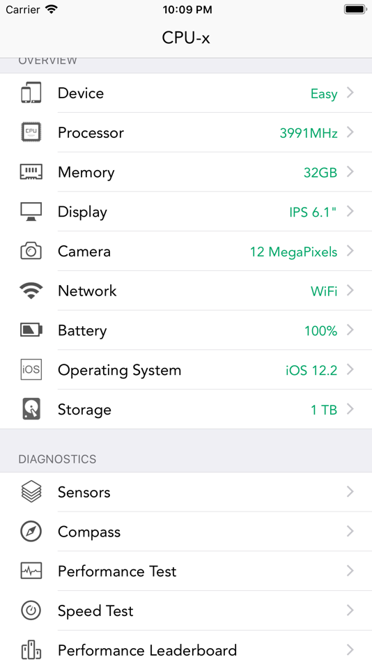 #1. CPU-x Dasher z Battery life (iOS) 게시자: 永刚 陈