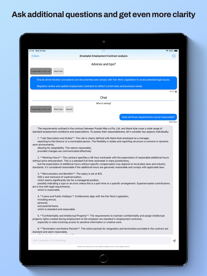 AI Lawyer legal documents