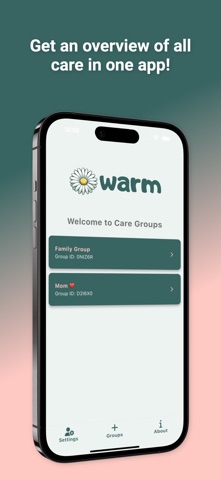 Warm - care planning Screenshot 1 of 6