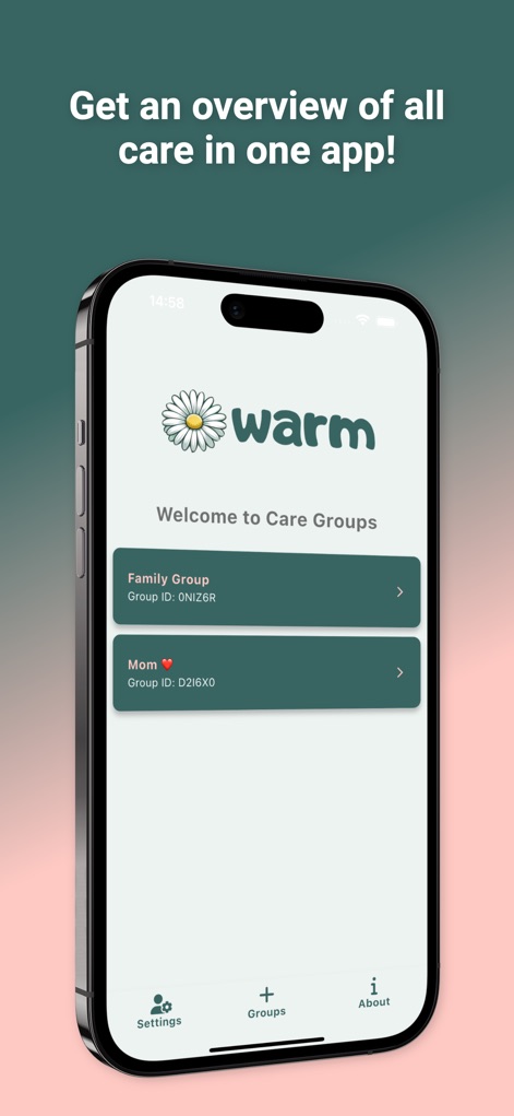 Warm - care planning - Lifestyle App | MWM