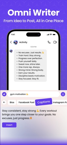 AI Keyboard Extension - Writer iPhone screenshot