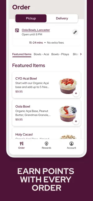 Oola Bowls screenshot 2