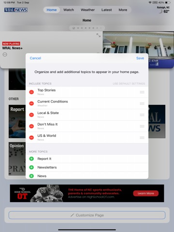 WRAL News Mobile iPad screenshot 5
