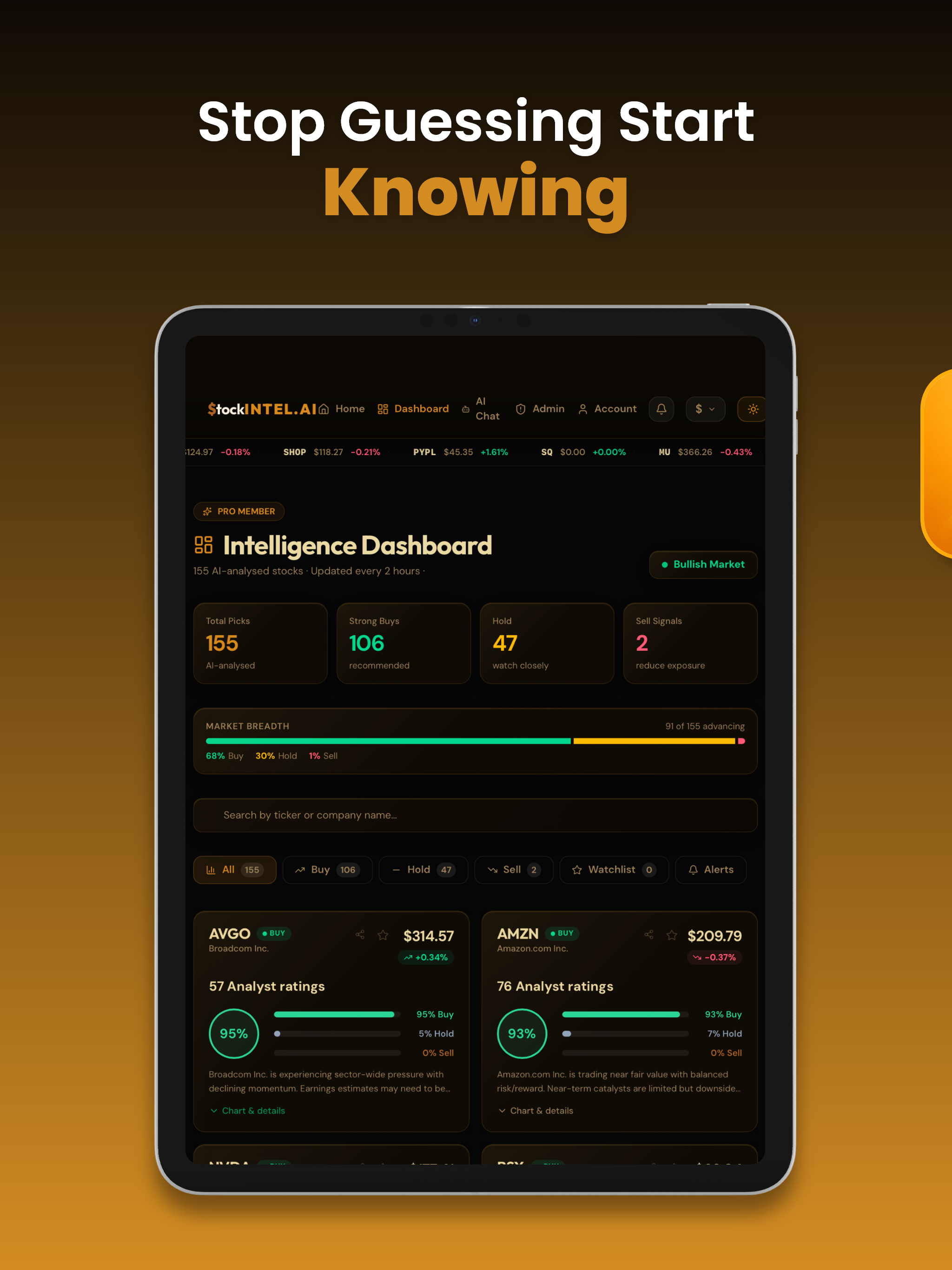 StockIntel AI – Market Data