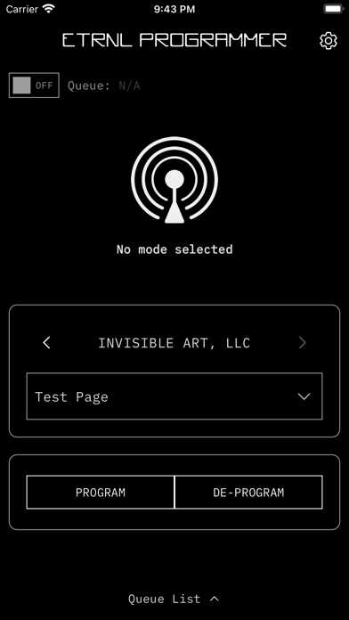 ETRNL Programmer Screenshot