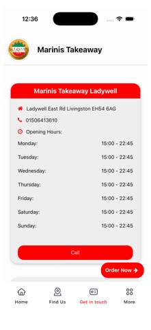 Marinis Takeaway Ladywell app screenshot 3