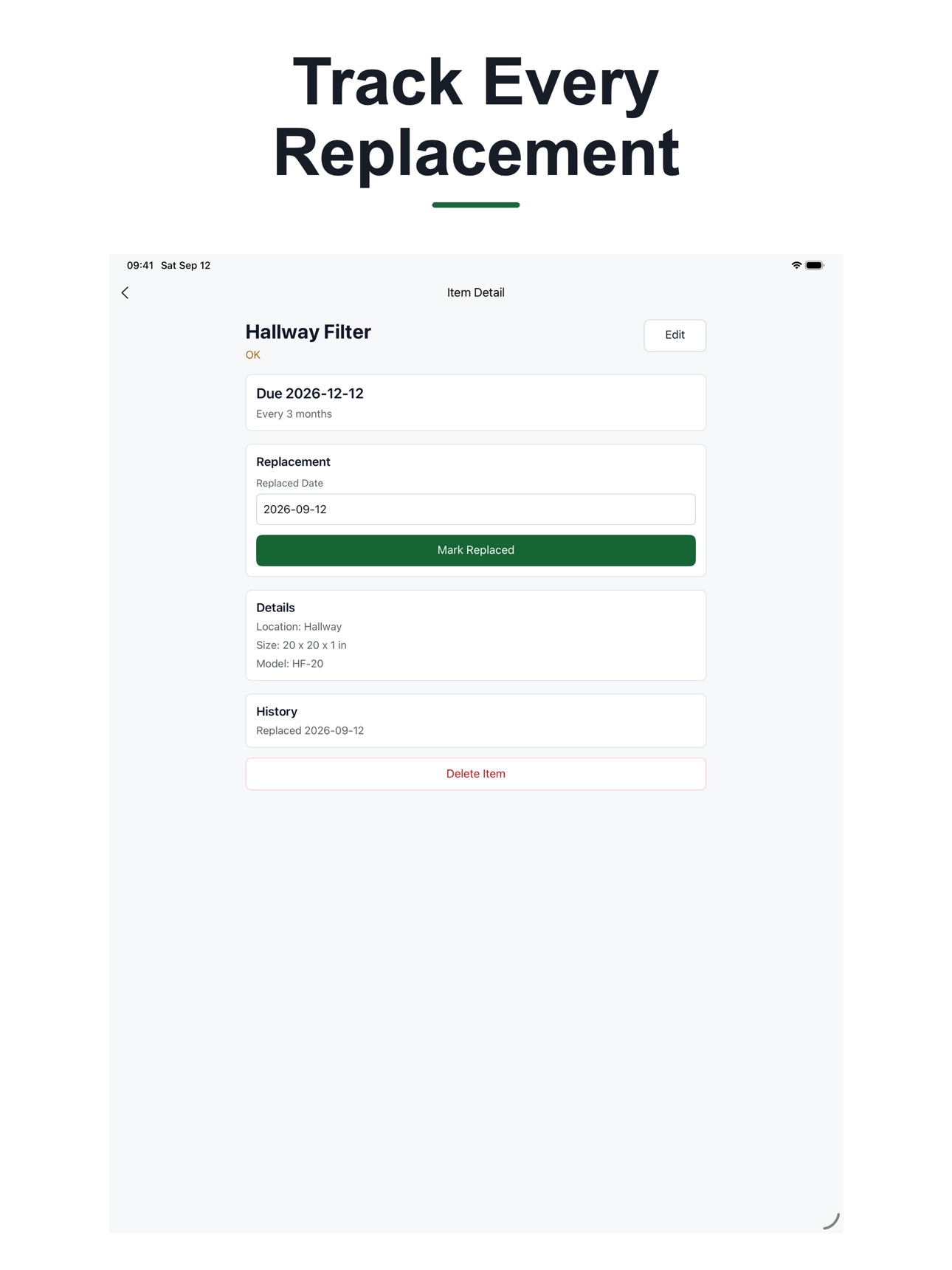 Screenshot 9 of Home Filter Reminder