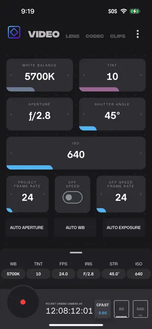 Blackmagic Pocket Control screenshot 2