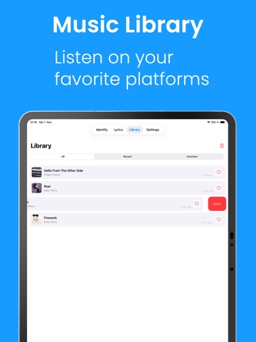 Song Finder: Music Recognition iPad screenshot
