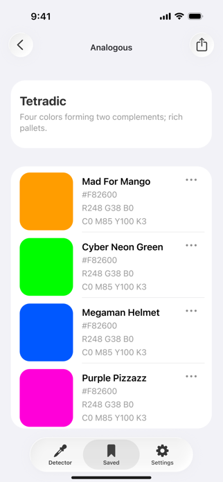 Color Identifier. Camera Screenshot 6 of 10