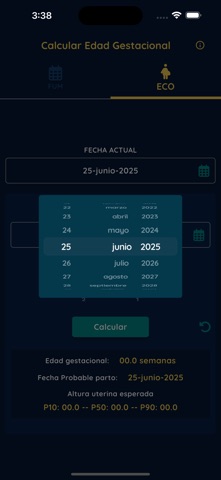 Calcular Edad Gestacional screenshot