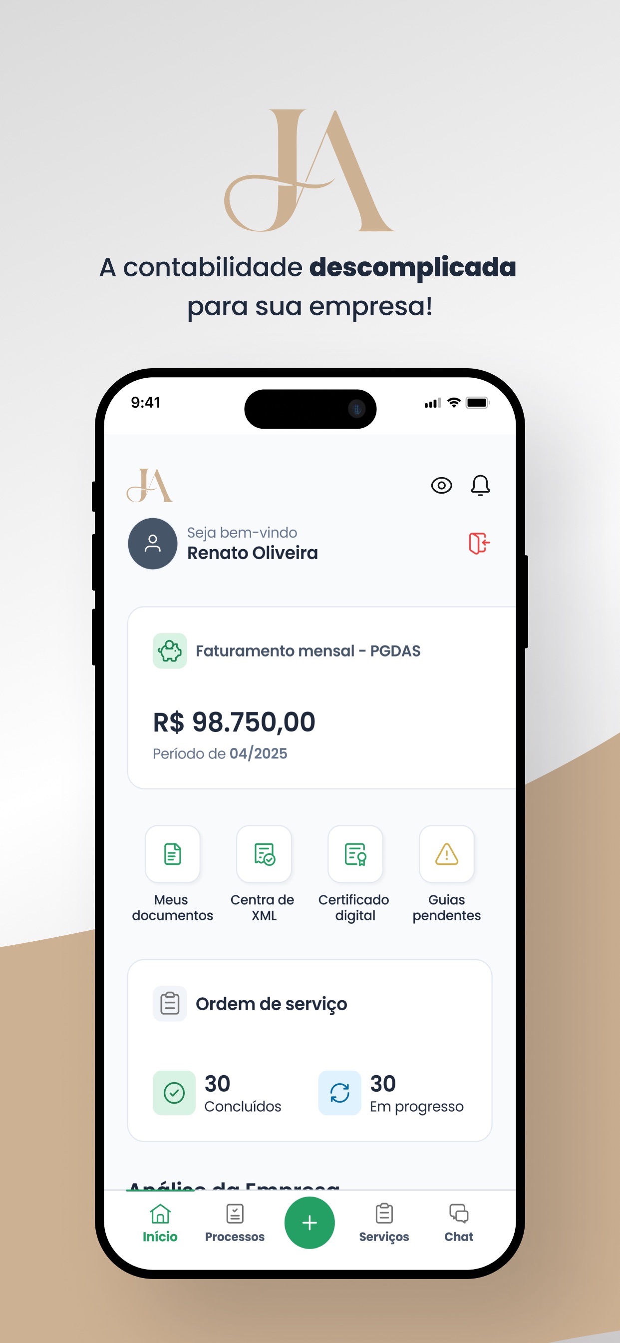 Screenshot 1 of JA Contabilidade Consultiva