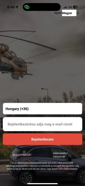 Hatnégyes Taxi Szolnok App screenshot 2