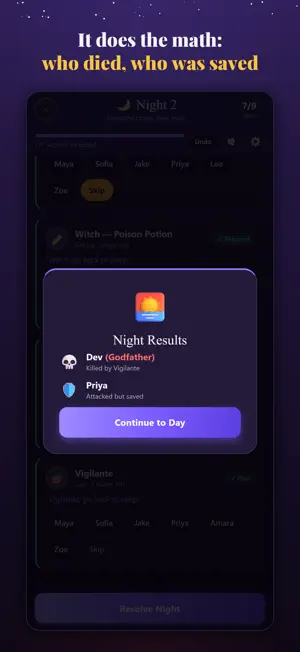 Mafia Helper: Werewolf Host screenshot 2