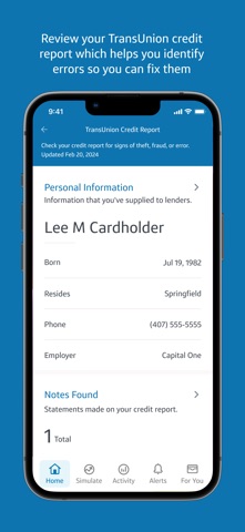 Capital One CreditWise Screenshot 4 of 5