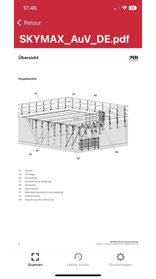#7. PERI Material Scan (iOS) Podle: PERI GmbH