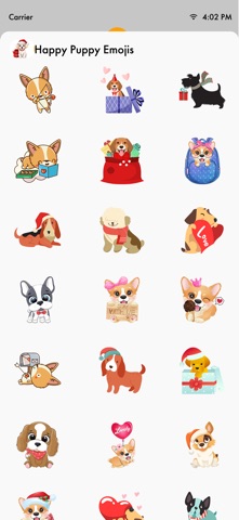 Happy Puppy Emojis screenshot