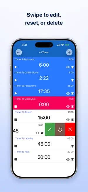 +1 Timer - Multiple timers screenshot 4