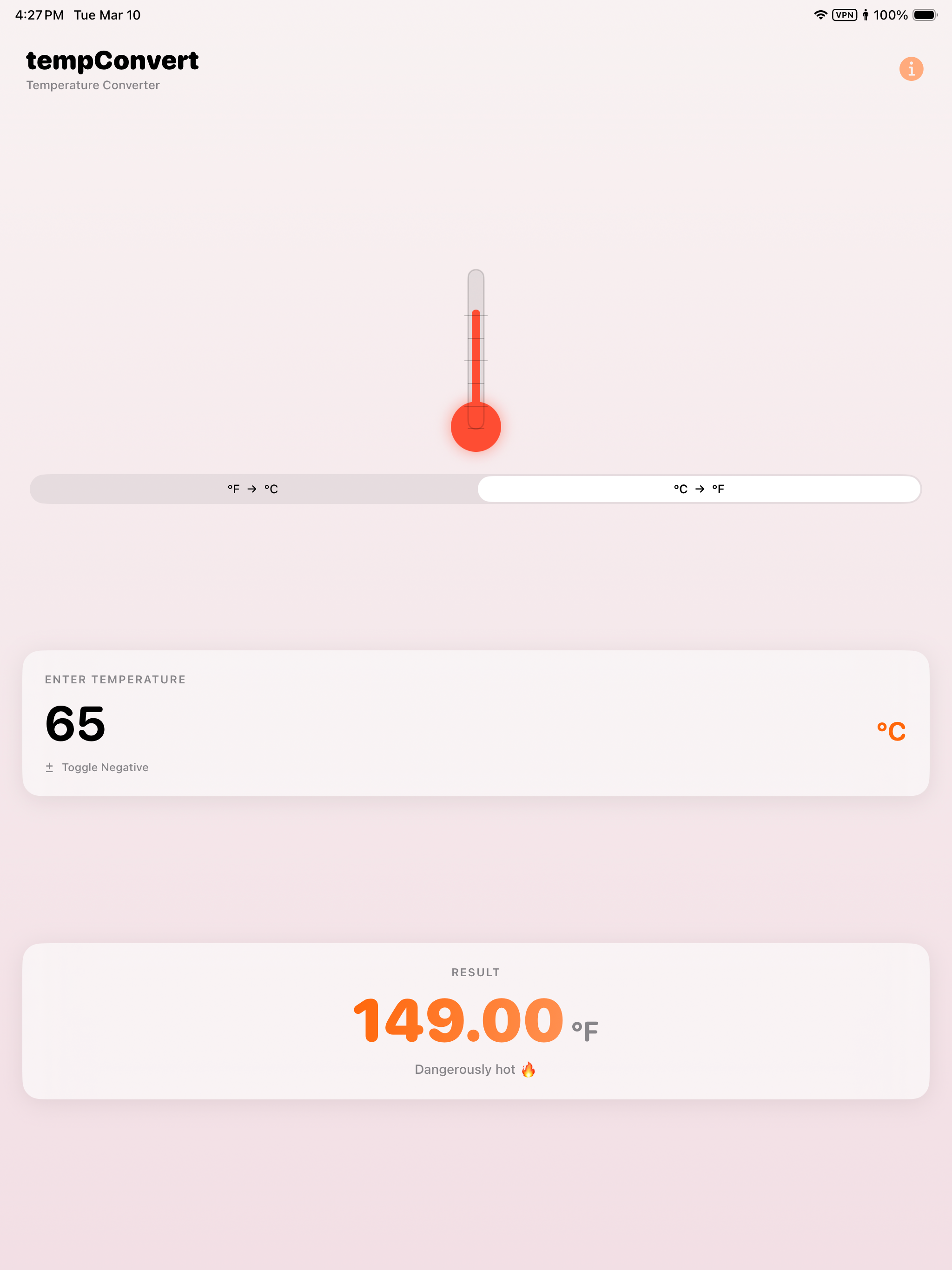 tempConvert