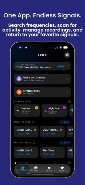 Echo: Global SDR Receiver screenshot 2