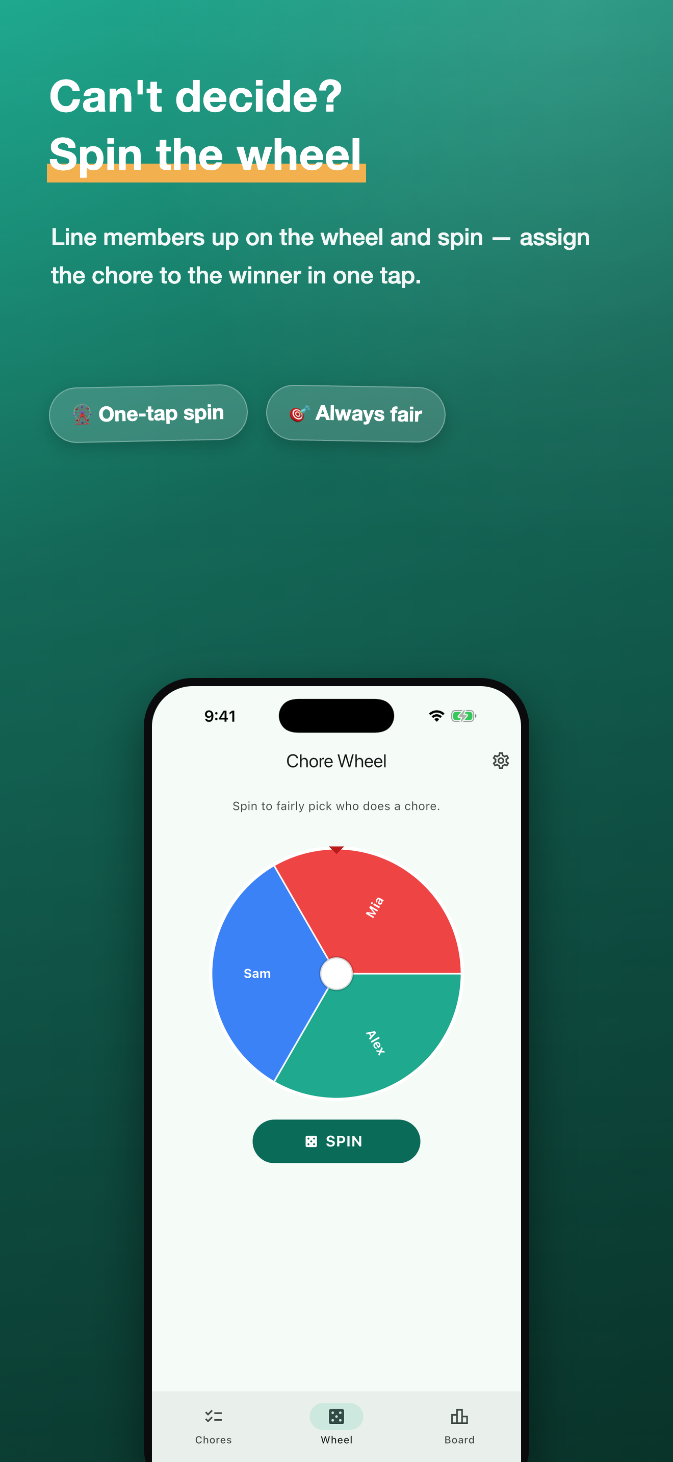 ChoreWheel: Chore Tracker screenshot 2