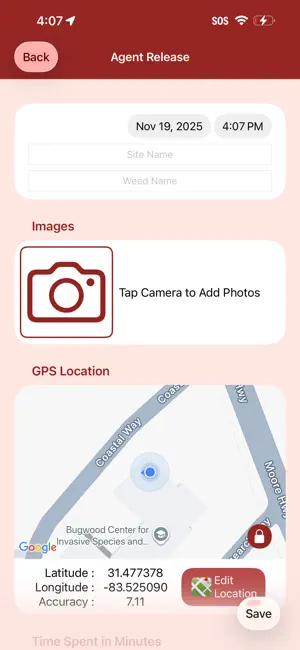 EDDMapS Biocontrol screenshot 2