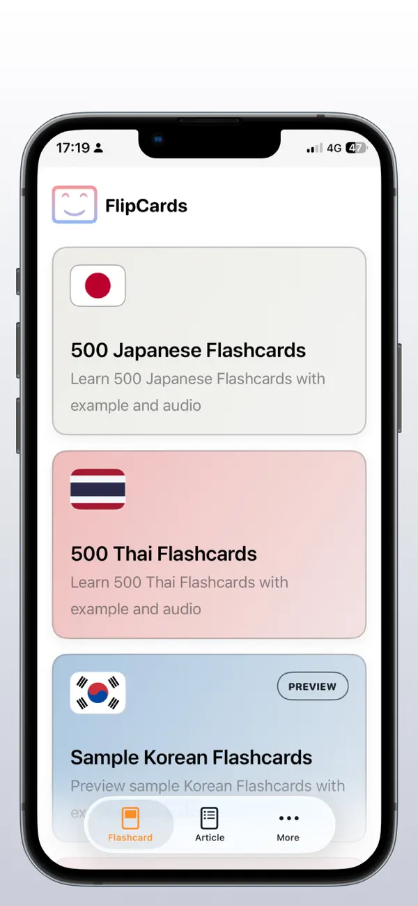 Screenshot #1 pour FlipCards – Flashcards