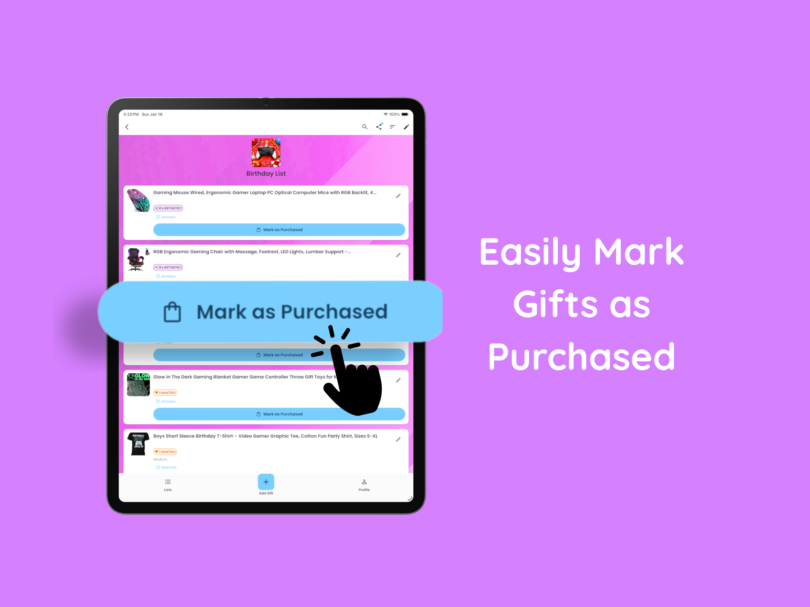 Giftastic - Gift Lists screenshot 12