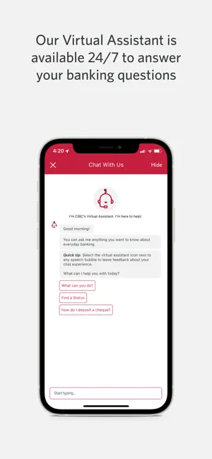 CIBC Mobile Banking iPhone screenshot 5