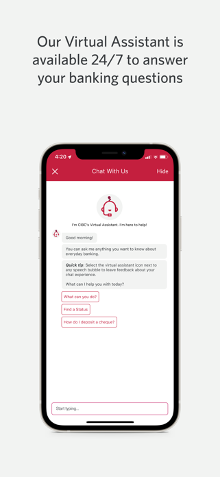 CIBC Mobile Banking Screenshot 5 of 7