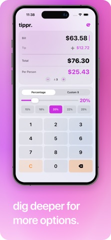 tippr: tip calculator & widget Screenshot 5 of 6
