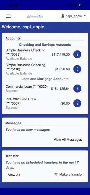 Siouxland Bank Mobile screenshot 2