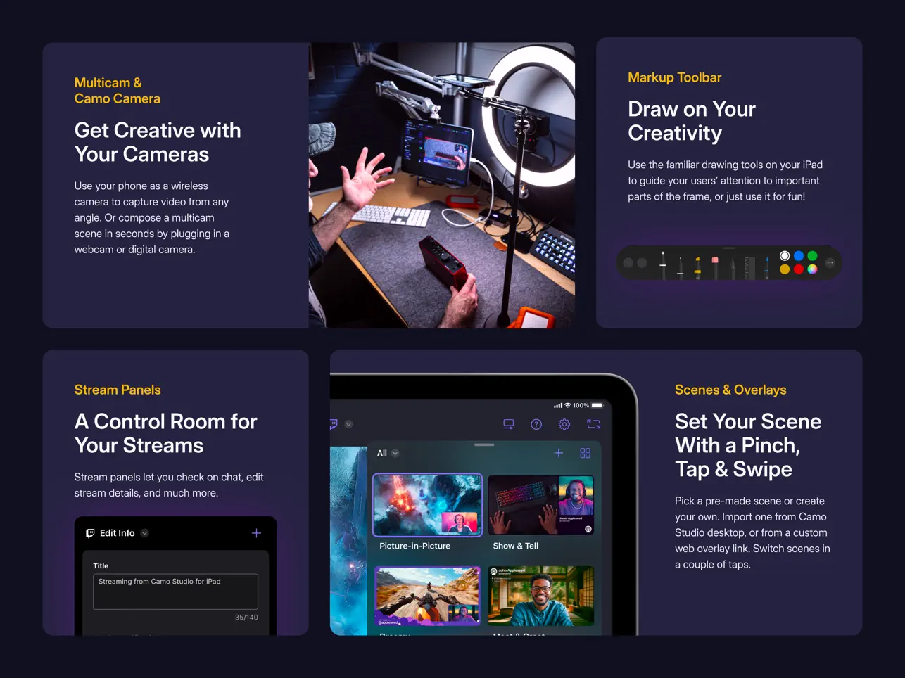 #4. Camo Studio – Stream & Record (iOS) Bởi: Reincubate