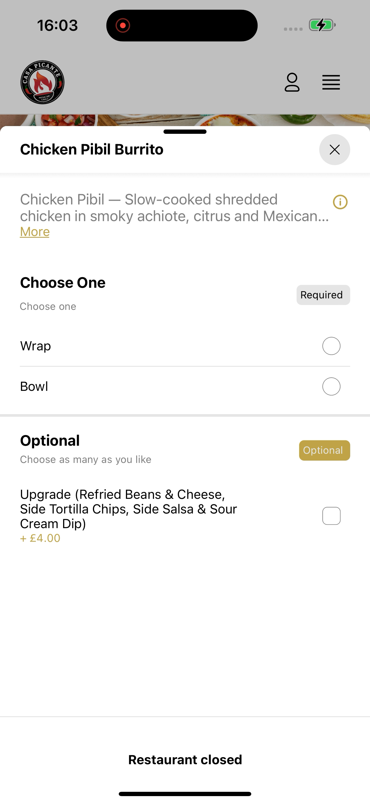 Casa Picante Mexican Grill UK screenshot 4