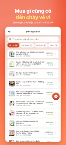 Chéo Đơn: Hoàn tiền & Vận đơn iPhone screenshot 2