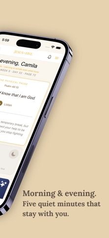Jesus in Five iPhone screenshot